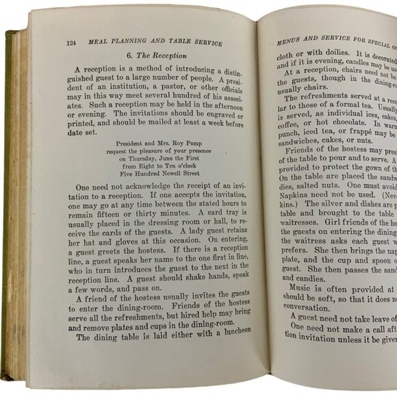Meal Planning & Table Service N Beth Bailey 1936 Hardcover Revised Edition - Picture 15 of 16